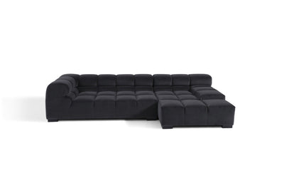 low back sofa Two Piece corner Sofa with Chaise & arm rest