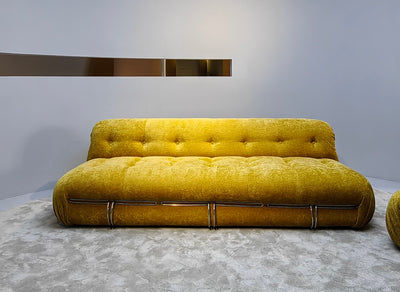 Sollana sofa in Yellow Chenille