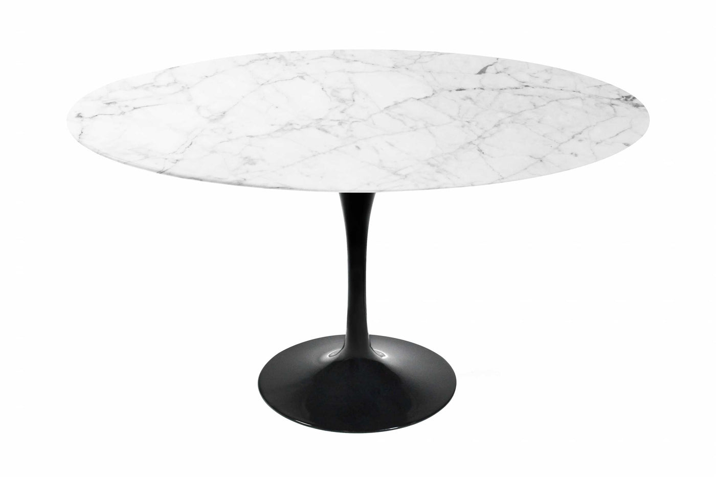 Marble Tulip Table with Black base (floor model) - Retro Modern Designs